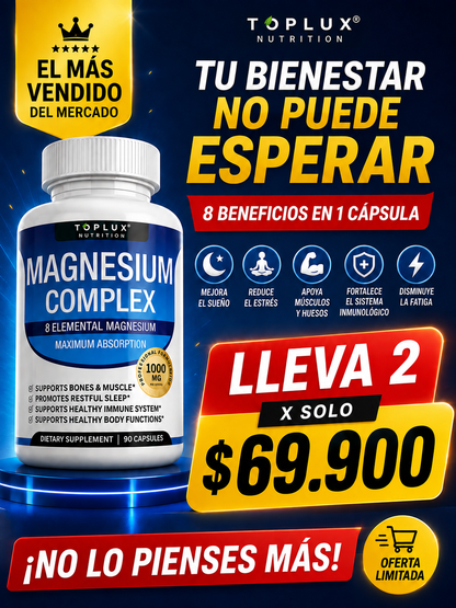 MAGNESIO COMPLEX TOPLUX - COMPRA 1 LLEVA 2