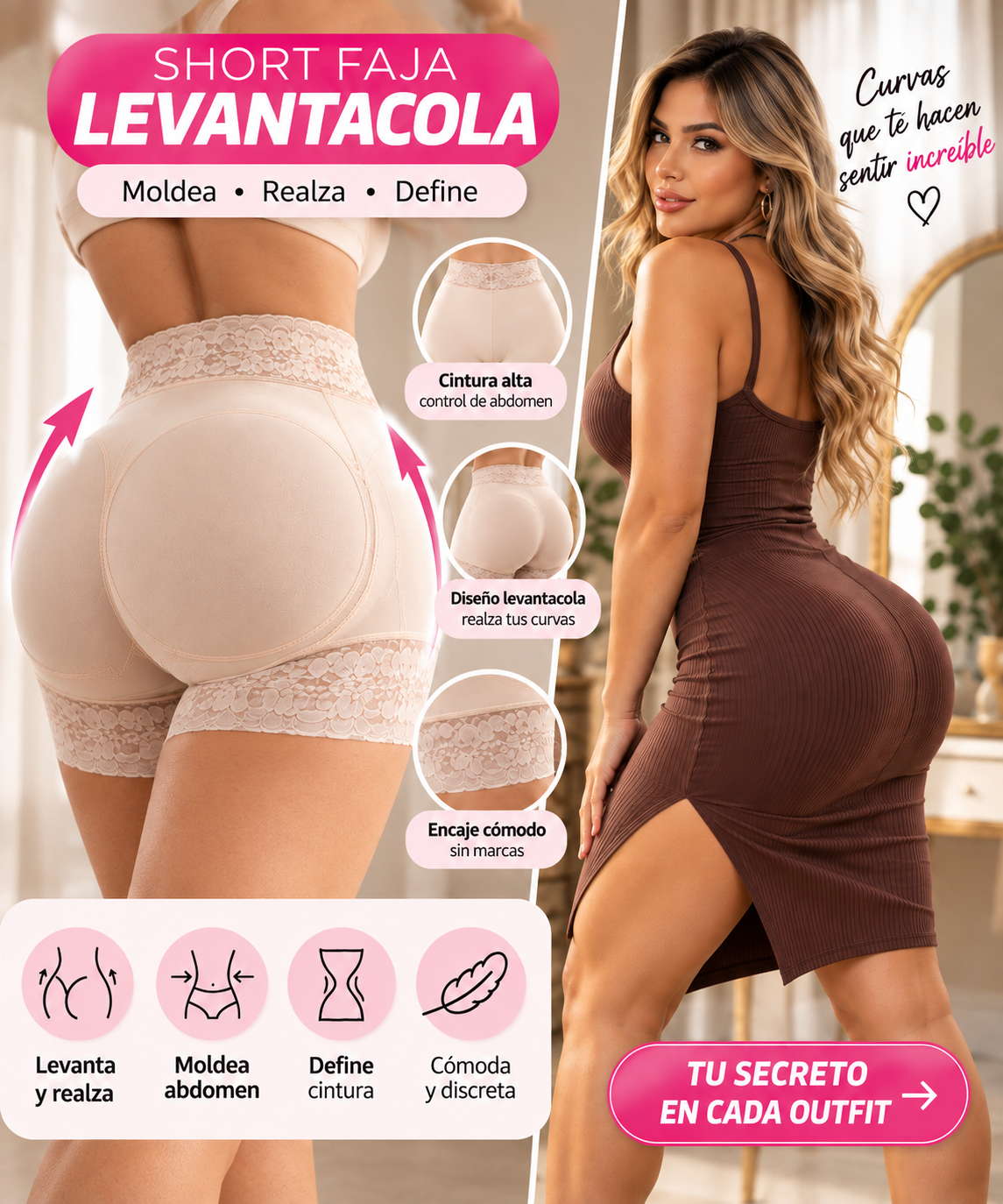 SHORT FAJA LEVANTA COLA 🍑